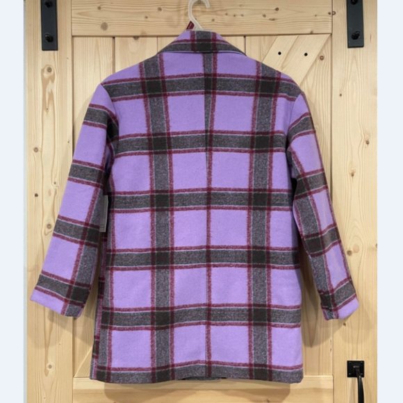 NEW XS Women's Plaid Brushed Twill Jacket-Lined - Picture 4 of 6